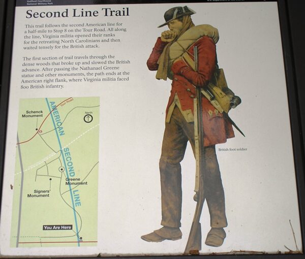 SECOND LINE TRAIL REVOLUTIONARY WAR MEMORIAL PANEL