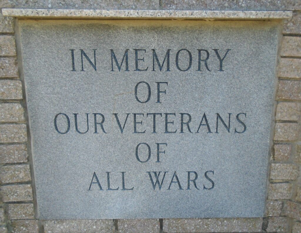 TOWER CITY VETERANS OF ALL WARS MEMORIAL STONE