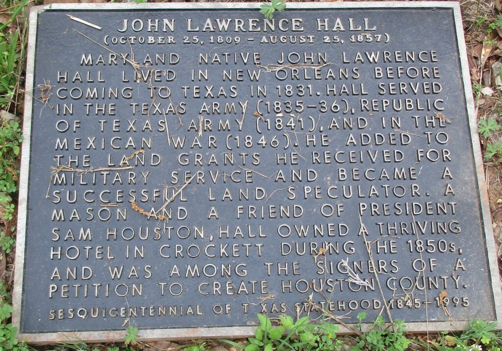 JOHN LAWRENCE HALL WAR MEMORIAL PLAQUE
