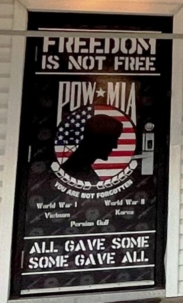 AMVETS POST 6 FREEDOM IS NOT FREE WAR MEMORIAL