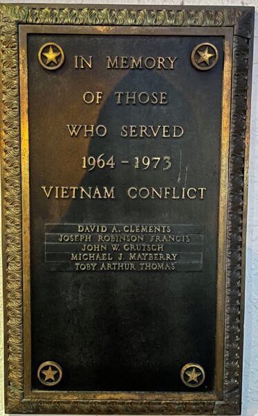 BRENTWOOD ROLL OF HONOR VETERANS MEMORIAL PLAQUE C