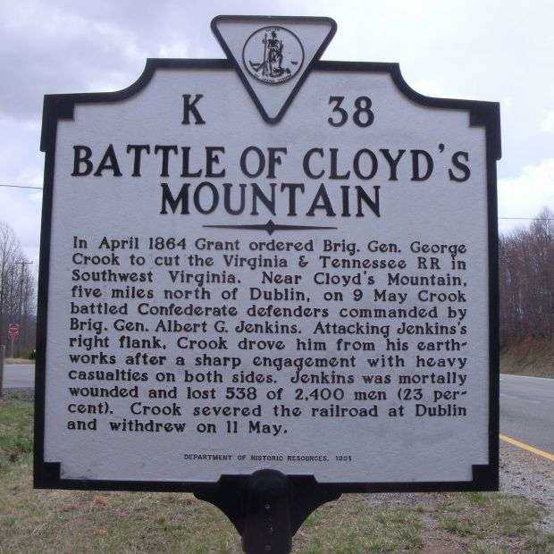 BATTLE OF CLOYD’S MOUNTAIN WAR MEMORIAL MARKER I