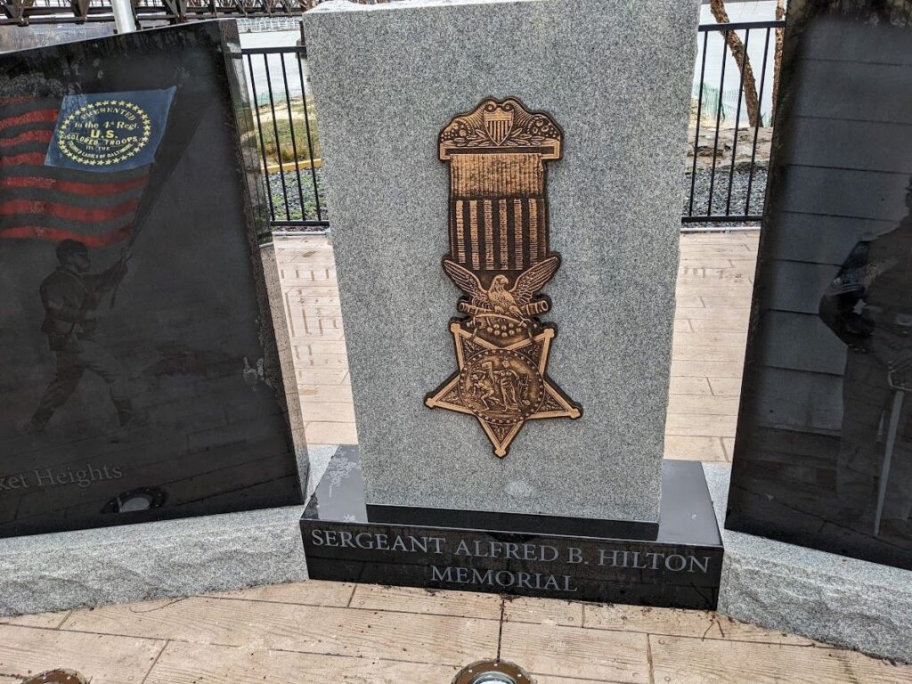 SERGEANT ALFRED B. HILTON MEMORIAL CENTER STONE FRONT