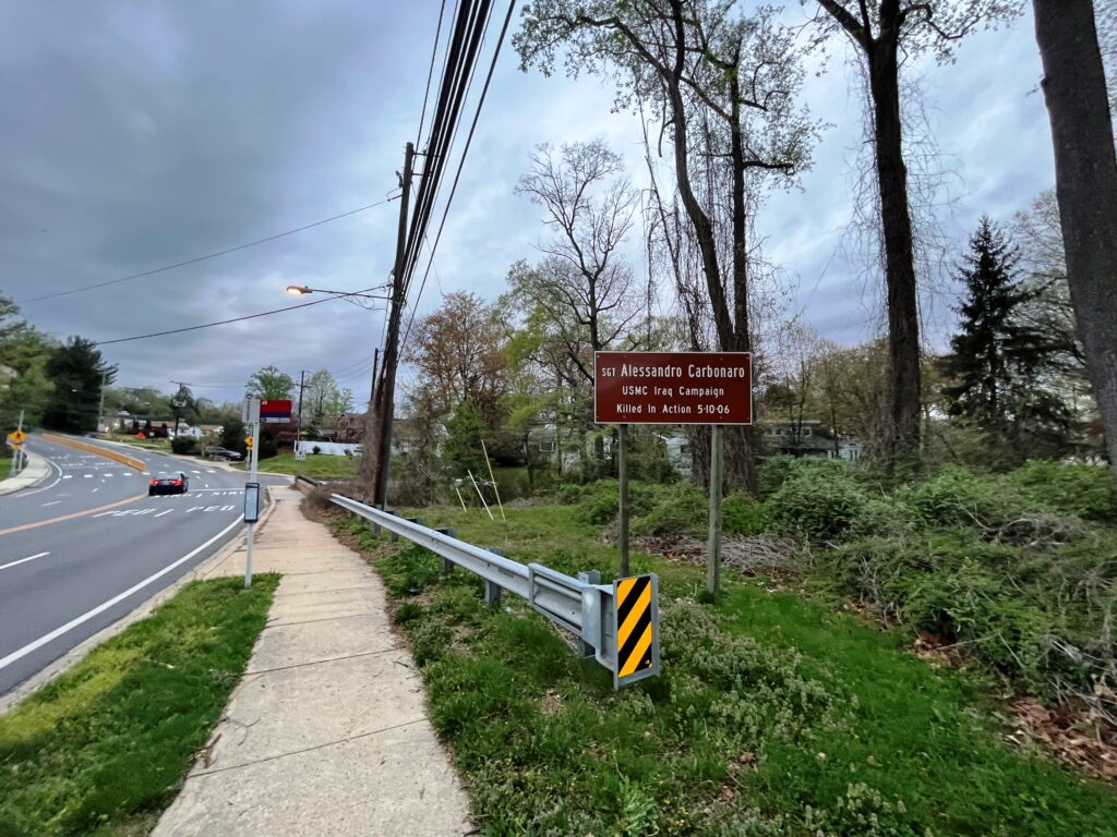 SGT ALESSANDRO CARBONARO WAR MEMORIAL HIGHWAY