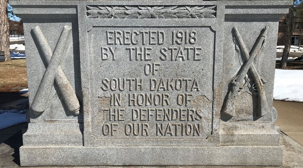 THE STATE OF SOUTH DAKOTA CIVIL WAR MEMORIAL STONE