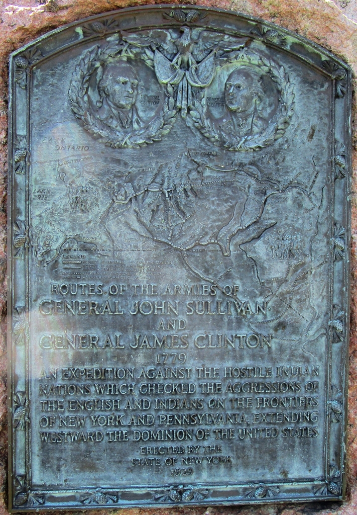 CONESUS ROUTES OF THE ARMIES OF GENERAL JOHN SULLIVAN AND JAMES CLINTON MEMORIAL PLAQUE