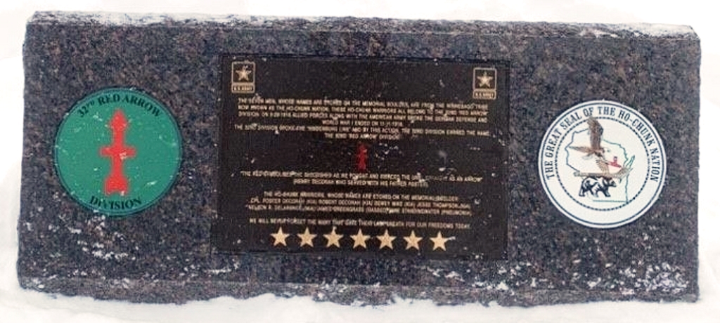 HO-CHUNK 32ND “RED ARROW” DIVISION VETERANS MEMORIAL