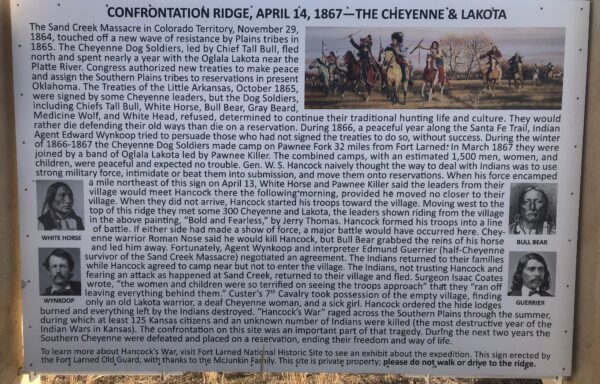 CONFRONTATION RIDGE, APRIL 14, 1867 THE CHEYENNE & LAKOTA MEMORIAL PANEL