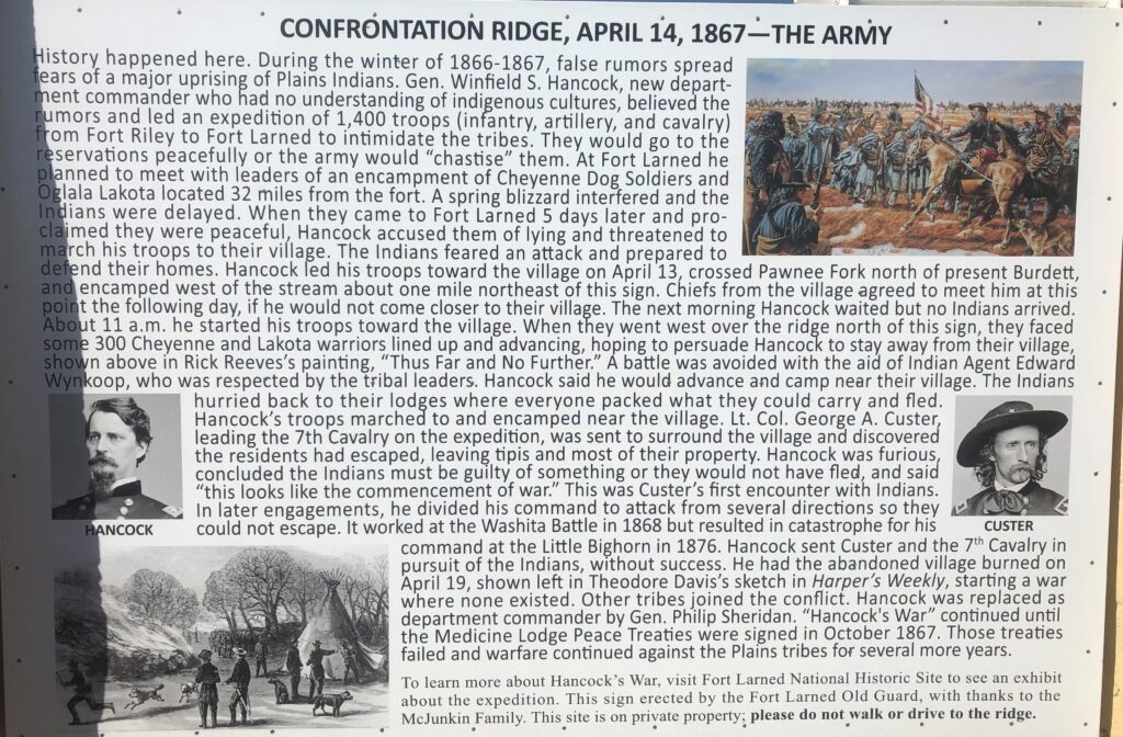 CONFRONTATION RIDGE, APRIL 14, 1867 THE ARMY MEMORIAL PANEL