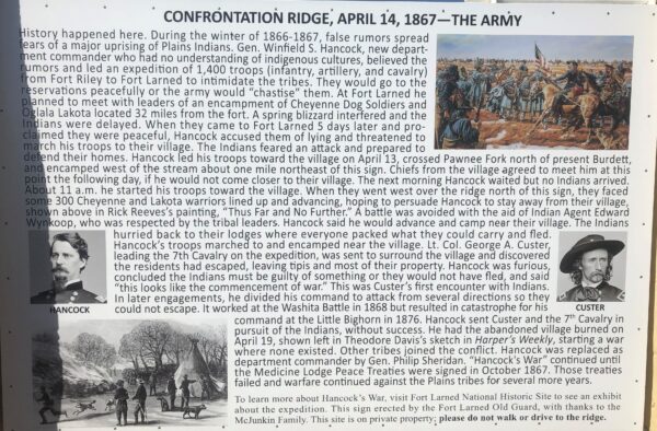 CONFRONTATION RIDGE, APRIL 14, 1867 THE ARMY MEMORIAL PANEL