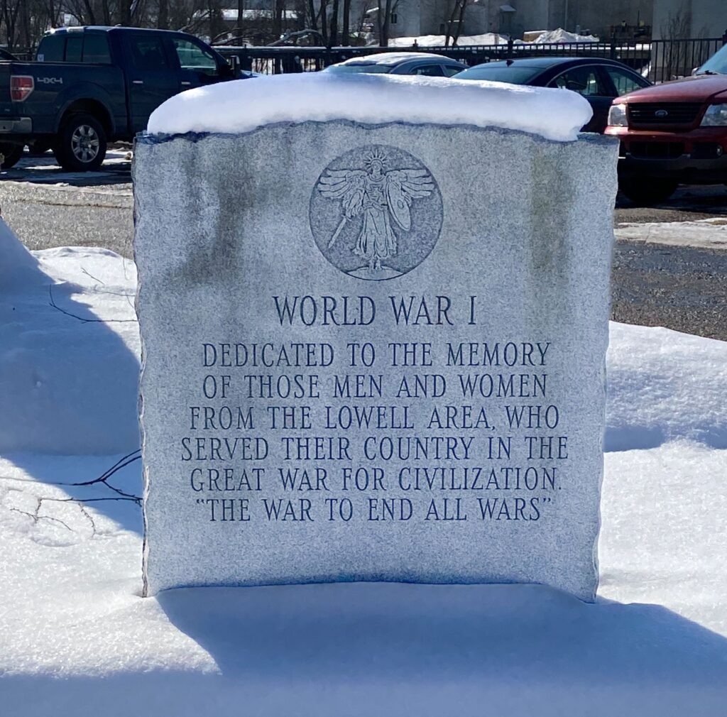 LOWELL AREA WORLD WAR I MEMORIAL
