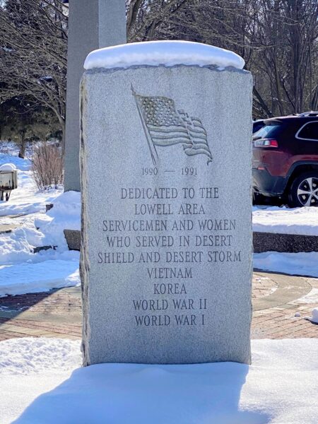 LOWELL AREA WAR VETERANS MEMORIAL