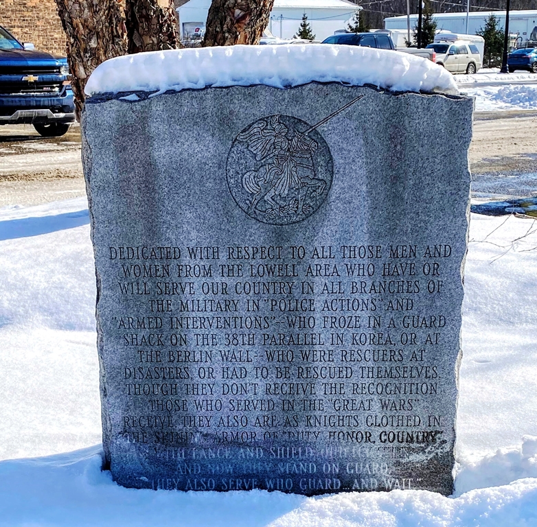 LOWELL AREA VETERANS OF “POLICE ACTIONS” AND “ARMED INTERVENTIONS” MEMORIAL