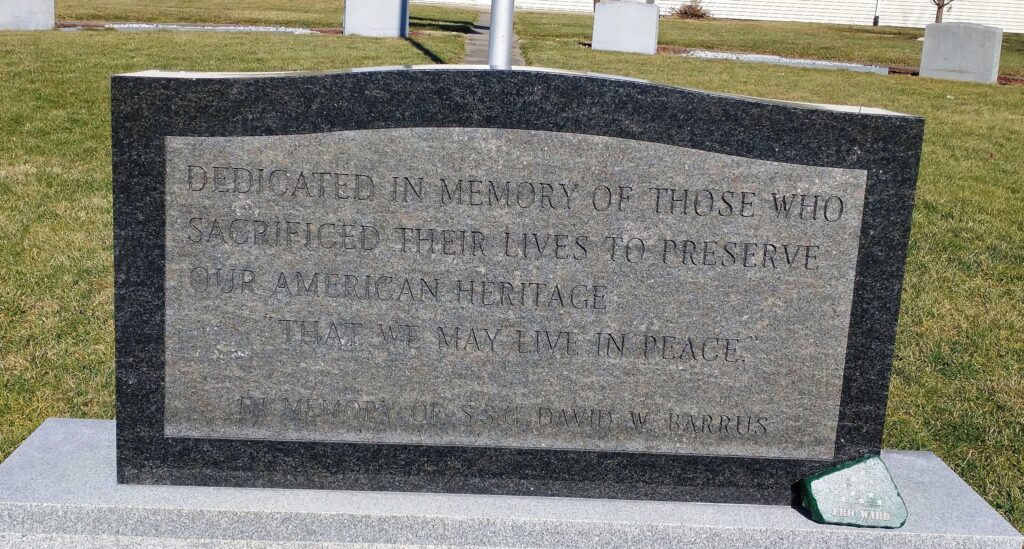 AMERICAN LEGION POST NO. 42 VETERANS MEMORIAL STONE A