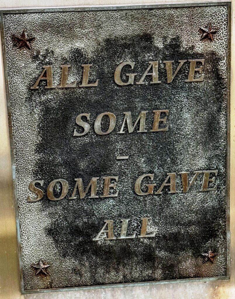 VFW POST 1855 VETERANS MEMORIAL PLAQUE B