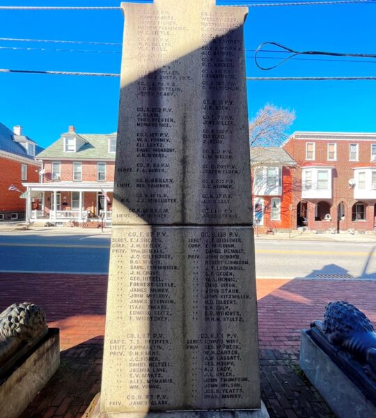 CORPORAL SKELLY POST NO. 1 G.A.R. MEMORIAL SIDE C