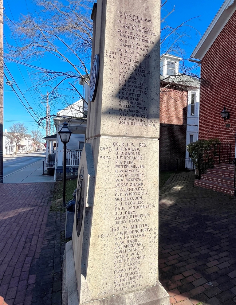 CORPORAL SKELLY POST NO. 1 G.A.R. MEMORIAL SIDE B