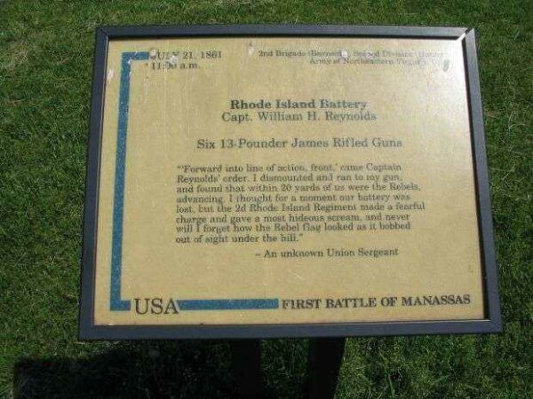 RHODE ISLAND BATTERY WAR MEMORIAL PANEL