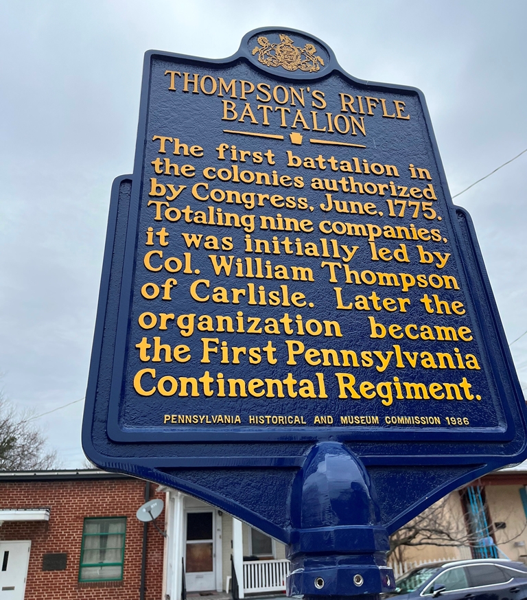 THOMPSON RIFLE BATTALION WAR MEMORIAL MARKER