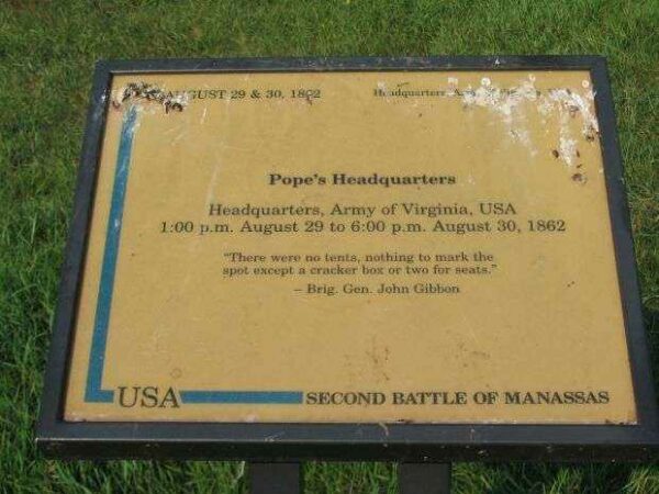 POPE’S HEADQUARTERS WAR MEMORIAL PANEL