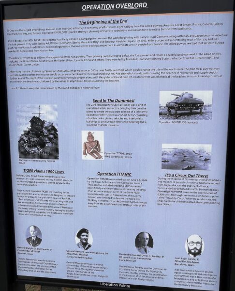 OPERATION OVERLORD WAR MEMORIAL PANEL