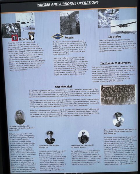 RANGER AND AIRBORNE OPERATIONS WAR MEMORIAL PANEL