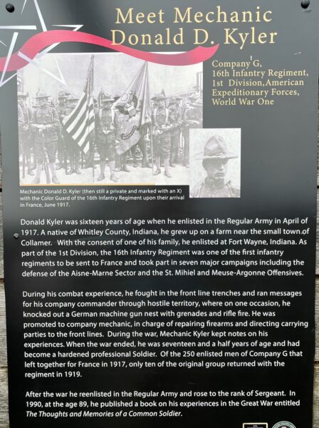 MEET MECHANIC DONALD D. KYLER WAR MEMORIAL PANEL