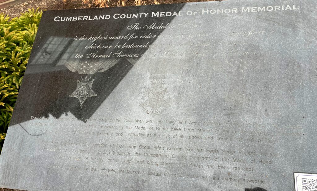 CUMBERLAND COUNTY MEDAL OF HONOR MEMORIAL