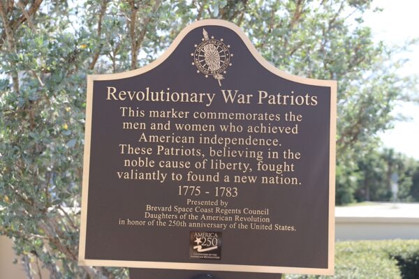 MERRITT ISLAND REVOLUTIONARY WAR PATRIOTS MEMORIAL MARKER
