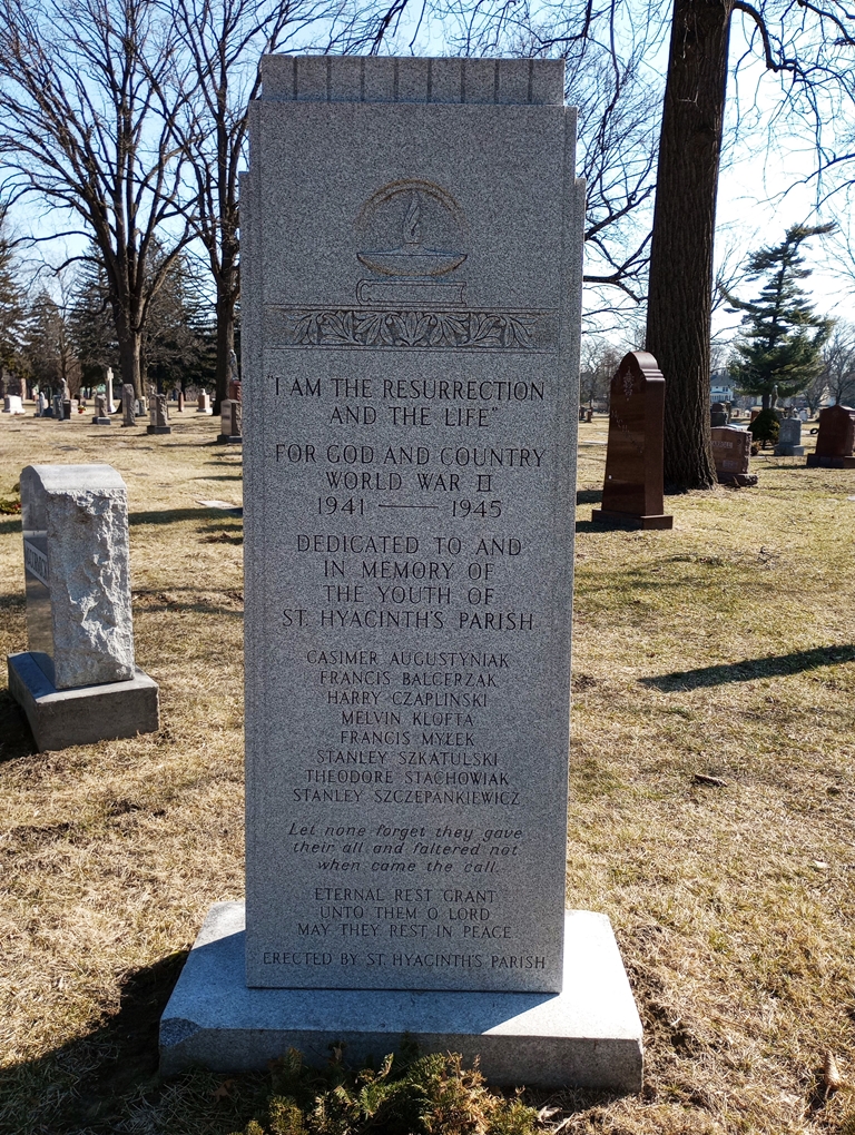 ST. HYACINTH’S PARISH WORLD WAR II MEMORIAL