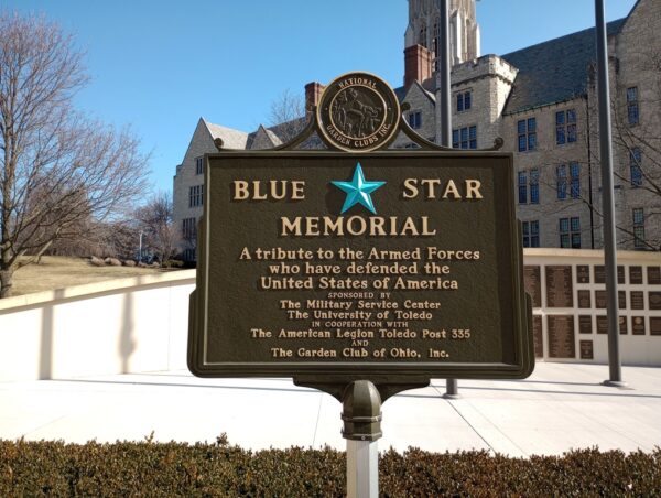 TOLEDO BLUE STAR MEMORIAL MARKER