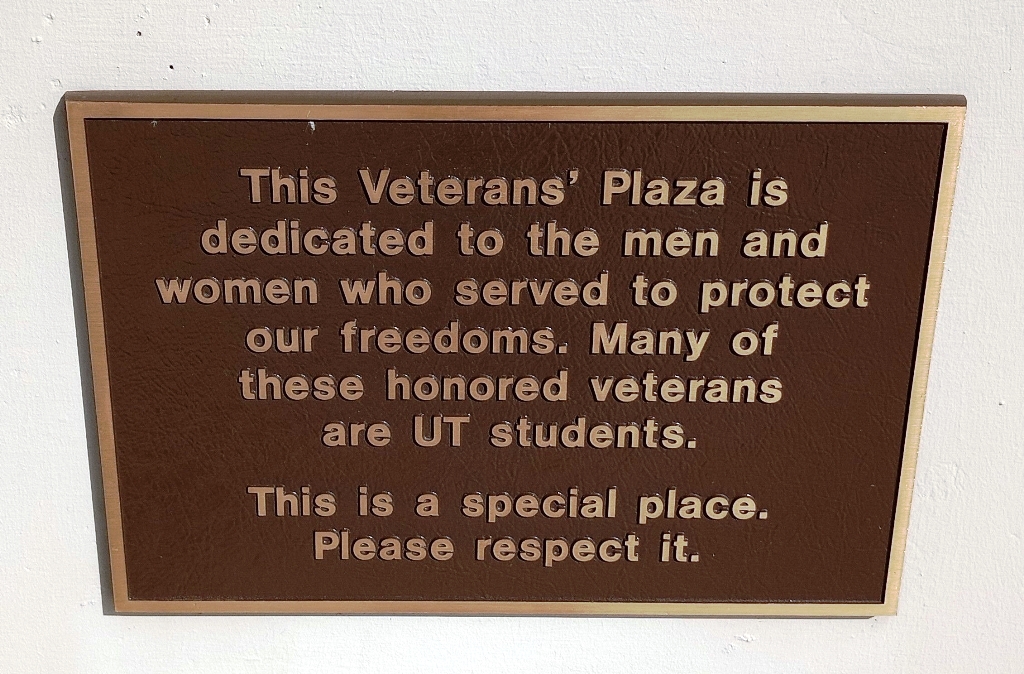 TOLEDO VETERANS’ PLAZA MEMORIAL PLAQUE