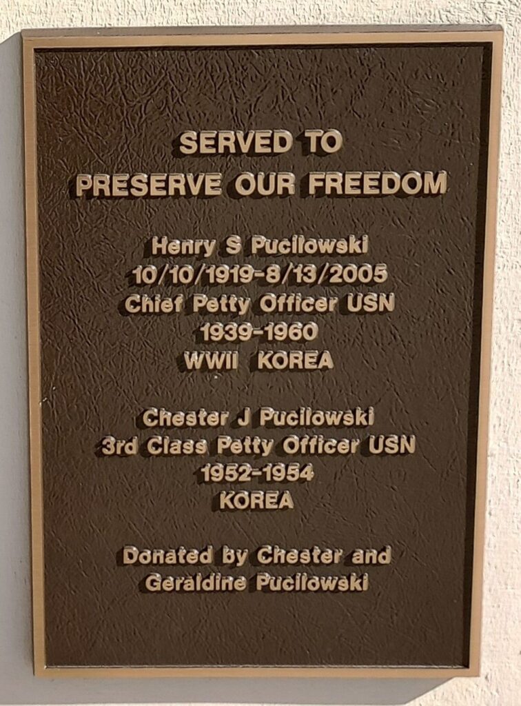 SERVED TO PRESERVE OUR FREEDOM WAR MEMORIAL PLAQUE