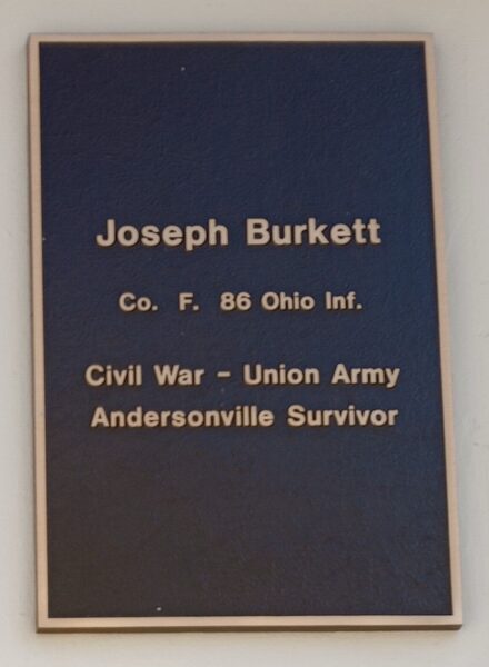 JOSEPH BURKETT WAR MEMORIAL PLAQUE