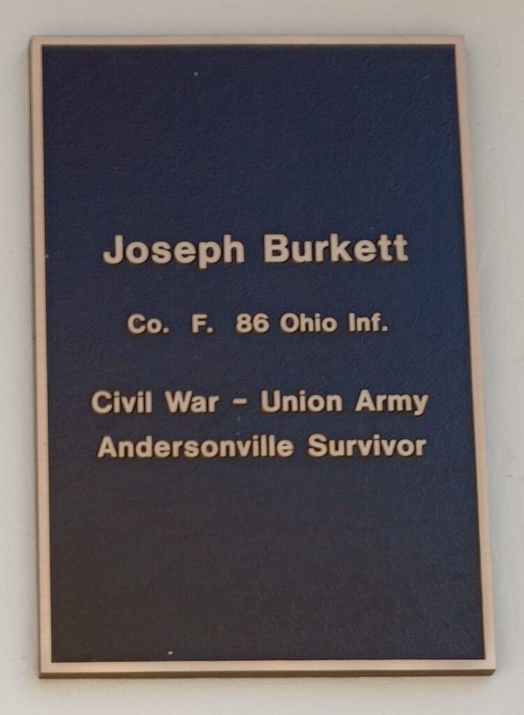 JOSEPH BURKETT WAR MEMORIAL PLAQUE