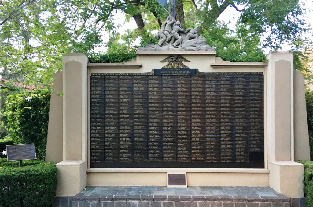 WARNER BROS. WAR MEMORIAL