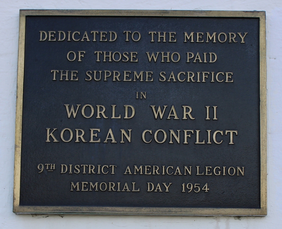 CONTRA COSTA COUNTY WORLD WAR MEMORIAL PLAQUE E