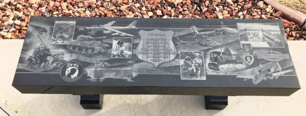 SPRINGFIELD VETERANS MEMORIAL BENCH B