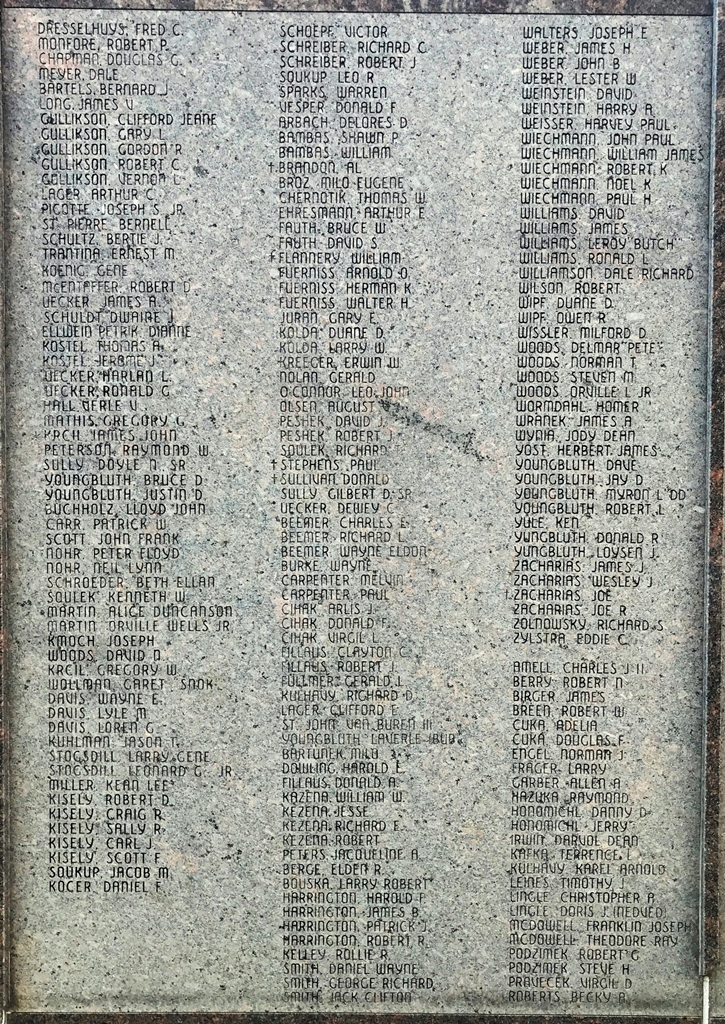 WAGNER ARMED FORCES MEMORIAL STONE F