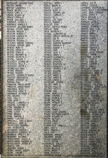 WAGNER ARMED FORCES MEMORIAL STONE D