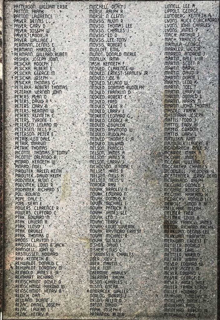 WAGNER ARMED FORCES MEMORIAL STONE D