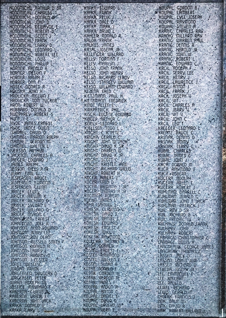 WAGNER ARMED FORCES MEMORIAL STONE C