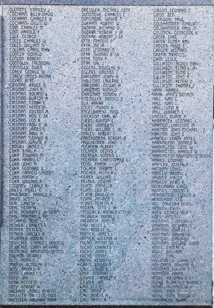 WAGNER ARMED FORCES MEMORIAL STONE B