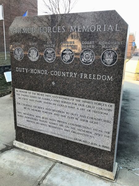 WAGNER ARMED FORCES MEMORIAL CENTER STONE
