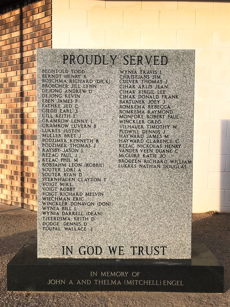 AVON AREA VETERANS MEMORIAL STONE I
