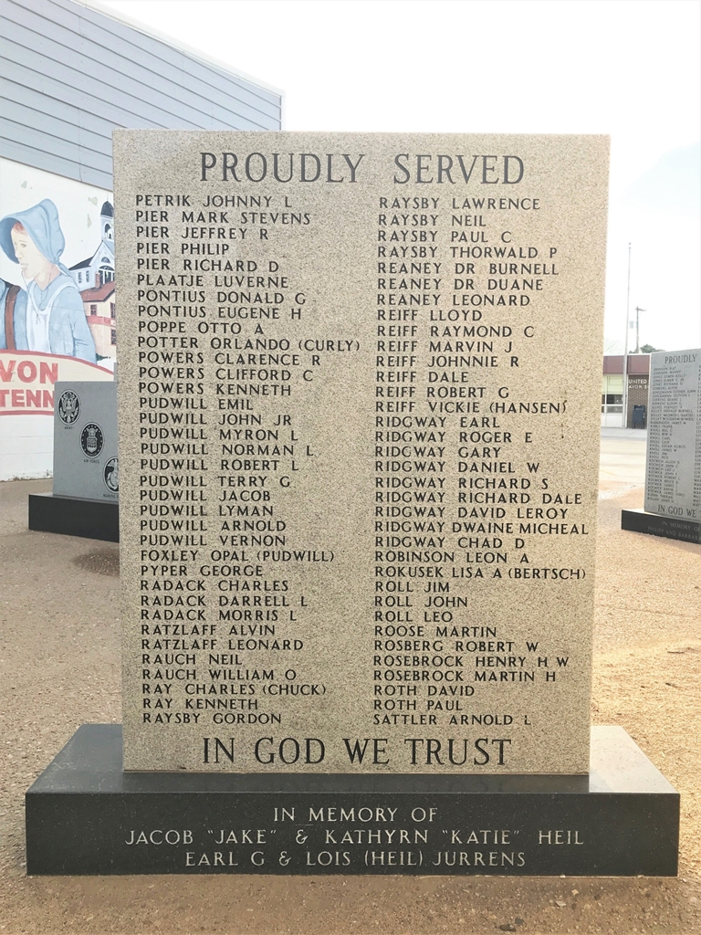 AVON AREA VETERANS MEMORIAL STONE F
