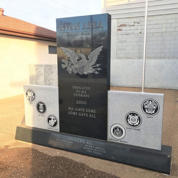 AVON AREA VETERANS MEMORIAL CENTER STONE