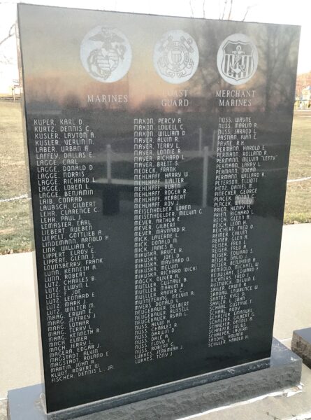 AMERICAN LEGION VETERANS MEMORIAL STONE D