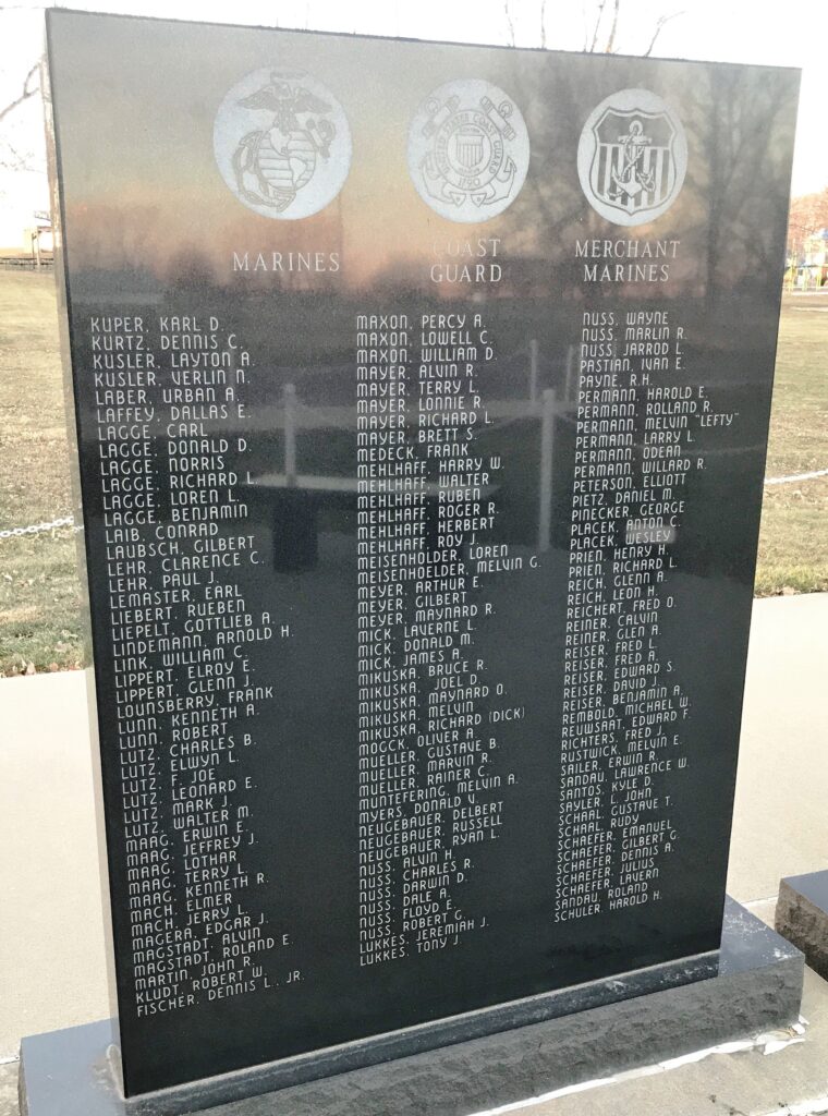 AMERICAN LEGION VETERANS MEMORIAL STONE D