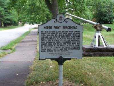 NORTH POINT BEACHHEAD MEMORIAL MARKER